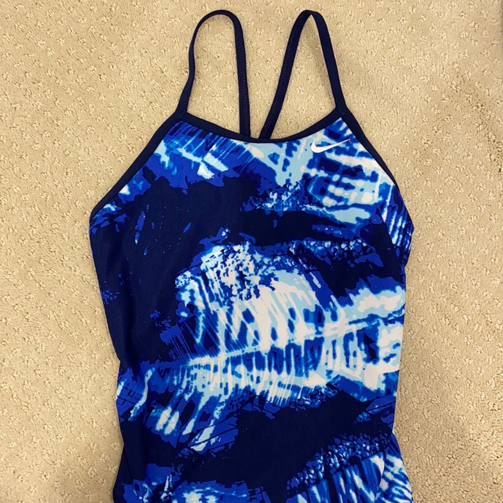 nike girls one piece bathing suit